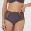 Taillenslip Mit Spitzeneinsätzen Bleigrau -Madeleine Mode a962a40bad4e550bd938e948c24145e7
