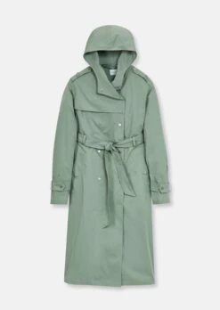 Modische Trench-Variante Mit Kapuze Hellsalbeigrün 14 Modische Trench-Variante Mit Kapuze Hellsalbeigrün -Madeleine Mode a97b56317191ee645603e1a09854d65d