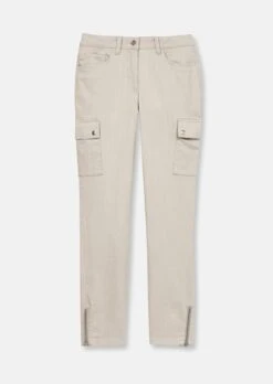 Schlanke Cargo-Jeans Kitt 14 Schlanke Cargo-Jeans Kitt -Madeleine Mode aa1d0c6747bbd064f91feeefffdea087