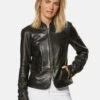 Schlichte Lederjacke Aus Lammnappa Schwarz 2 Schlichte Lederjacke Aus Lammnappa Schwarz -Madeleine Mode aa273a8c78389b4c2b8c884cfe080ad1