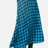 Langer Plissee-Rock In Angesagtem Karo-Dessin Seeblau / Multicolor -Madeleine Mode ad8eb595fa0aed1172ac49c0a6284274