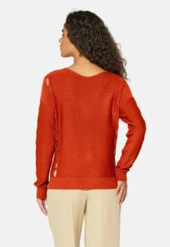 MIT CUTOUTS UND VAUSSCHNITT - Strickpullover - Papaya -Madeleine Mode ae08f2ff94974dddbb49834399372368