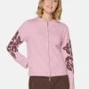 Freizeitjacke Mit Blätterapplikation Rosé / Multicolor -Madeleine Mode ae404c5ae24a307aa7921d44aa09617c