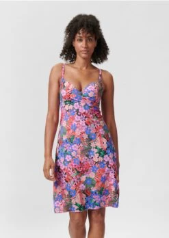 Strandkleid Korallenrosa / Multicolor