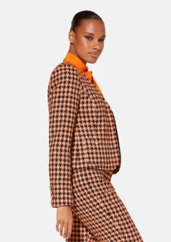 Kragenloser Kurzblazer Mit Hahnentritt-Karo Marine / Multicolor -Madeleine Mode b155035ab1eb17093f5b51420af10f2e