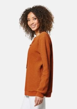 Sweatshirt Mit Kordeln Sattelbraun -Madeleine Mode b33e71af4dfa4ad3287f8a7b8cc073d6