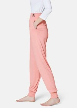 Yogahose In Softer Melange-Qualität Lachsrosa -Madeleine Mode b364ee3ae59cc32c506405c314e43081