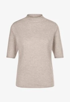 MIT KURZEN ÄRMELN - T-Shirt Basic - Bisquit Melange -Madeleine Mode b3cbe5655bf442019af3f609e820f217