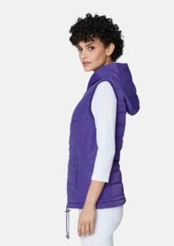Leicht Wattierte Steppweste Blaulila -Madeleine Mode b75d094ecc02396bc5f7f8e2c0476517