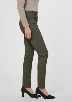 Beschichtete Five-Pocket-Jeans Steingrün -Madeleine Mode b7de9255a7a5658280b9668ad12a78f7