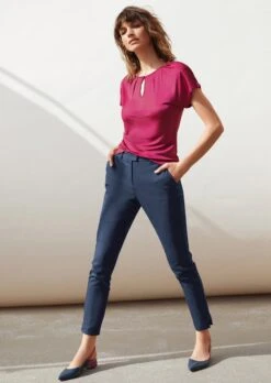 TALBOT RUNHOF X MADELEINE Jersey-Shirt Mit Seide Cyclam -Madeleine Mode b8e29a3f42a314de0cf914119c4dad2d