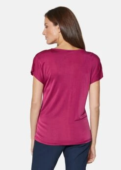 TALBOT RUNHOF X MADELEINE Jersey-Shirt Mit Seide Cyclam -Madeleine Mode b9267d5399bdb010c9c0973dda8ba60c