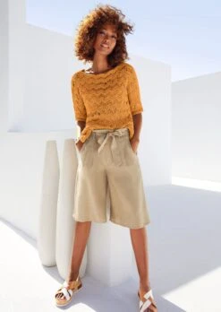 Highwaist-Bermudas Aus Leinen Natur 15 Highwaist-Bermudas Aus Leinen Natur -Madeleine Mode bc51d2ca452aa57a40cc2e32ad9c269f
