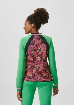 Sportjacke Mit Paisleymuster Hellsmaragd / Multicolor -Madeleine Mode bccccd8b6fc13c1eb4bf5ed14bd3b5f5
