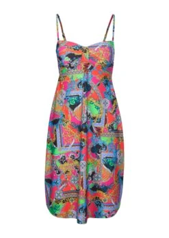 Strandkleid Schwarz / Multicolor 14 Strandkleid Schwarz / Multicolor -Madeleine Mode bd2f92ab5a2121edb7727add19aeecec