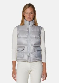 Kurze Steppweste Hellkies