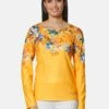 Langarmshirt Mit Blütenprint Sonnengelb / Multicolor -Madeleine Mode c25b0295dd70a5a5c36d01ad3fb070cc