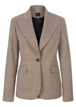 Leicht Taillierter Blazer Espresso / Multicolor -Madeleine Mode c260927343e362ad8186e93c0b0171af