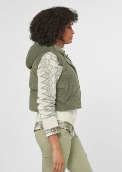 Cordweste Mit Kapuze Hellschilf -Madeleine Mode c2d3c50717e00e37f80d6901de7743c3