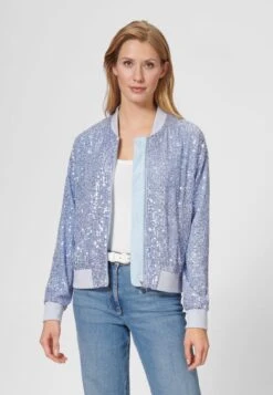 PAILLETTEN - Strickjacke - Kristallbleu