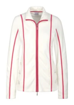 Fleecejacke Creme / Himbeere -Madeleine Mode c4dcf522893cd1aa4d296a44eae404a4