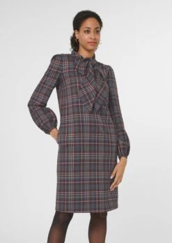 Kleid Anthrazit / Multicolor