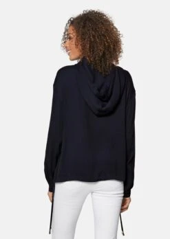Kapuzenbluse Mit Langen Ärmeln Marine -Madeleine Mode c793e597e36972712c41b9a646a8a423
