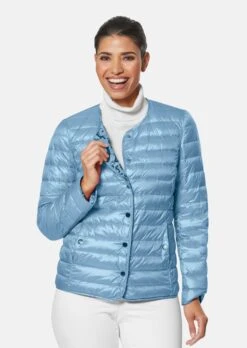 Wendejacke Mit Paisleydruck Dunkelblau / Rauchblau -Madeleine Mode cb1832d5114eaf7db4b8066d96febd22