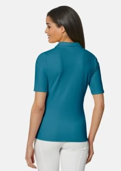 Poloshirt Mit Kurzem Ärmel Petrol -Madeleine Mode cb5a00989e7353cc3f2a00dc627138e9