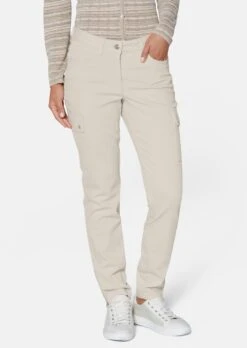 Schlanke Cargo-Jeans Kitt