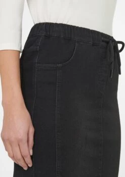 Schlanker Rock Aus Sweat-Denim Black -Madeleine Mode ce2085e5adeb48d1fbfffd69a0016184