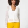 KURZE AJOUR - Strickjacke - Weiß -Madeleine Mode ceb142ed9a9d479e83d9113dbf4da41c