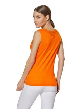 Ärmelloses Leinentop Mit Spitzenbesatz Mango -Madeleine Mode d08773b695e06eb6417e1b5322f3e1b2