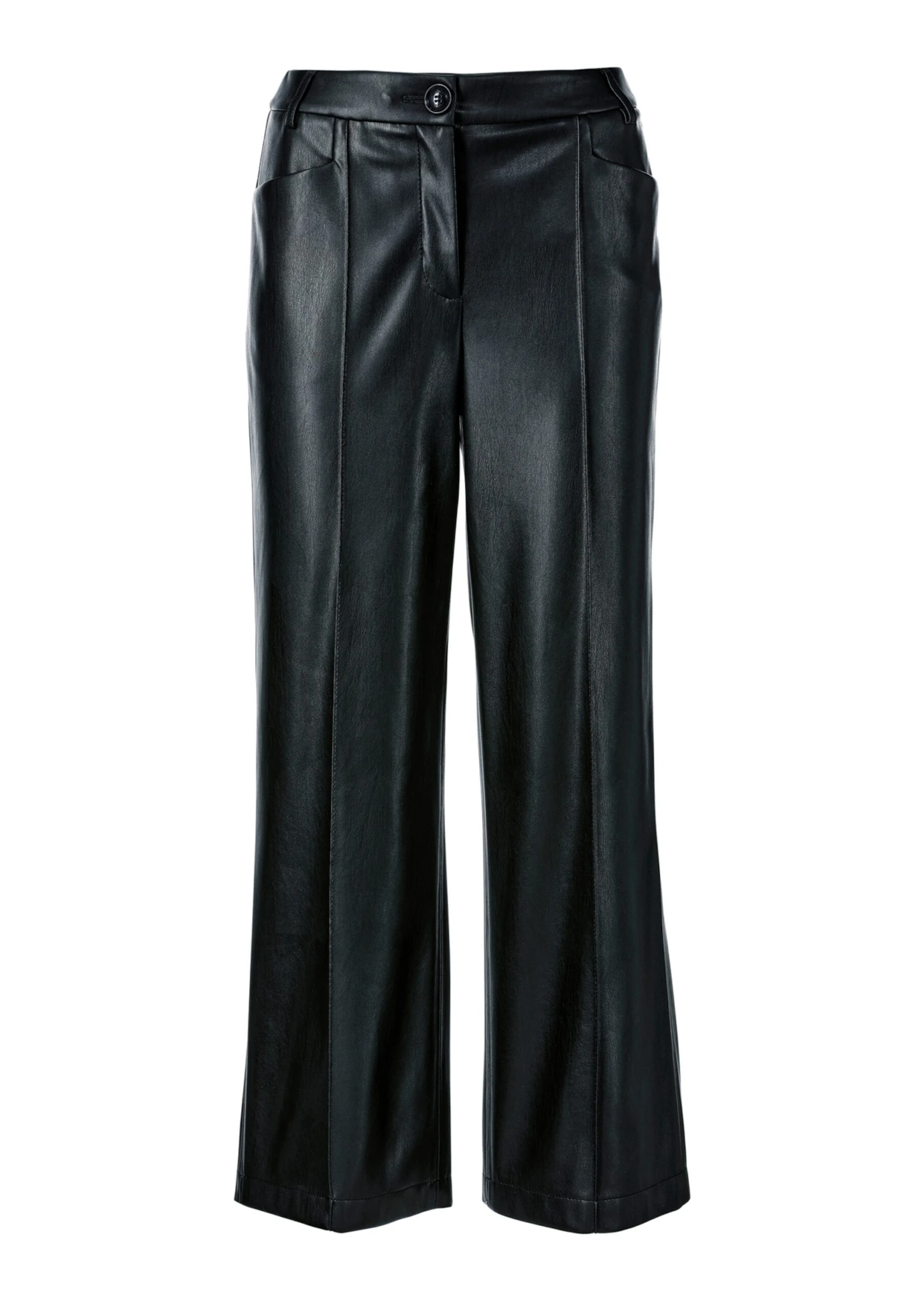 7/8-Culotte In Edler Leder-Optik Schwarz 3 7/8-Culotte In Edler Leder-Optik Schwarz