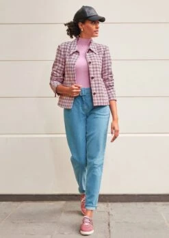 Tweedjacke Mit Hemdkragen Eisrose / Multicolor -Madeleine Mode d1e7259556b4e19d7ec868f9f979ad7d