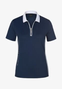 MIT LOGO-SCHRIFTZUG AUS GLITZERSTEINCHEN - Poloshirt - Nachtblau/weiß -Madeleine Mode d2b700436f6c4c019692fa1c5a64c892