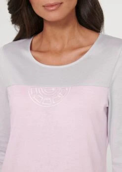 Féraud Nachtkleid In Colour Blocking Rosa / Grau -Madeleine Mode d6b717fcfc5118389783b52f87a70416