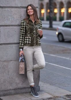 Blazer Im Mustermix Caramel / Multicolor -Madeleine Mode d9f239d08bcc443c4f3fbadcb0fb2929