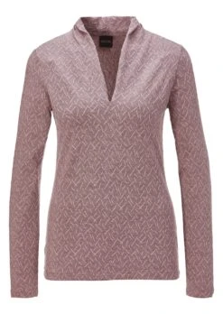 Strukturshirt Dunkelpuder / Melange