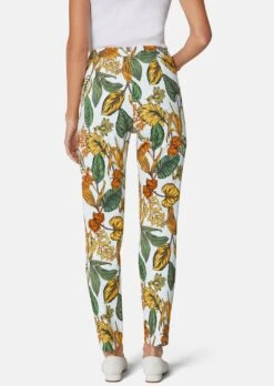 Hose Mit Blattmuster Wollweiß / Multicolor -Madeleine Mode dc433eecae893ca79a84112254ae461d