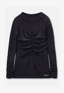 MIT STEHKRAGEN UND RAFFUNG - Langarmshirt - Schwarz -Madeleine Mode df2cf2cad40d4bd695dc95f287593613