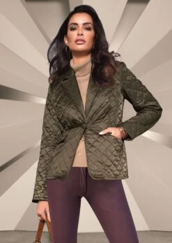 Steppblazer Oliv -Madeleine Mode e060a90c0e9c6113f1b64c1cec77dc02