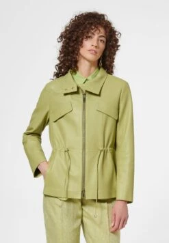 AUS LAMM - Lederjacke - Limettengrün