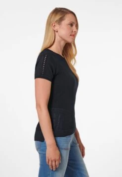 NETZ AUS SUPIMA - T-Shirt Print - Marine -Madeleine Mode e29a1e2660da4c918287fe0e2d6072a1