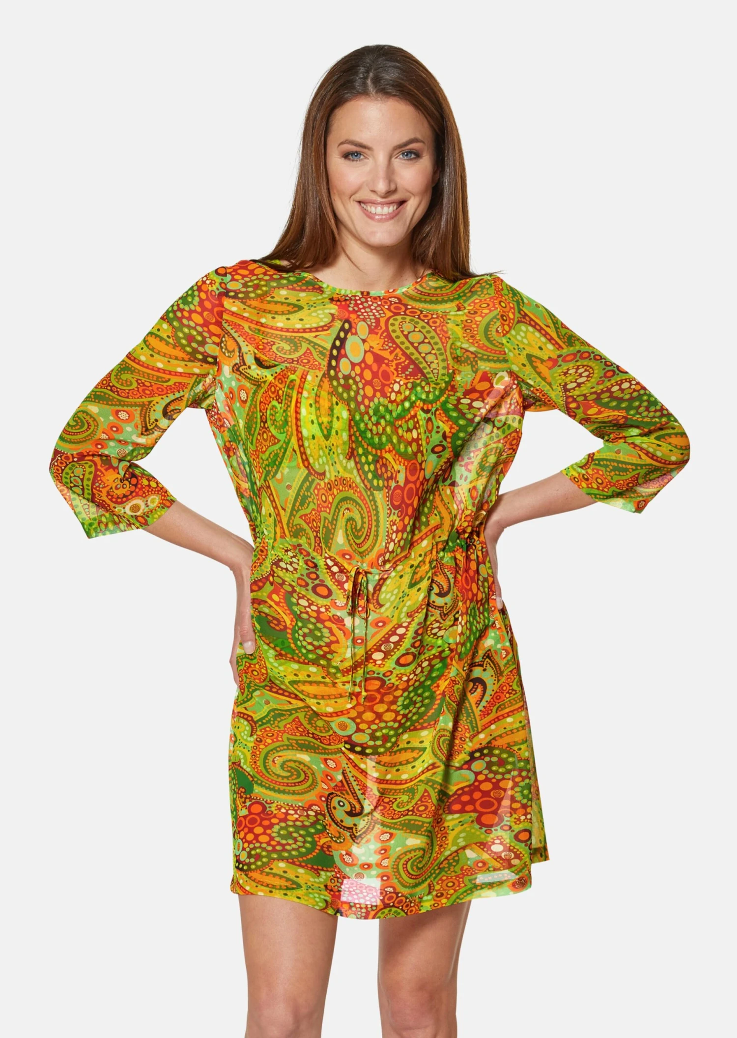 Féraud – Tunika Mit Paisleyprint Limonengrün / Multicolor 3 Féraud – Tunika Mit Paisleyprint Limonengrün / Multicolor