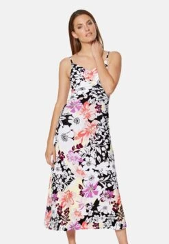 MIT SPAGHETTITRÄGER - Strandaccessoire - Schwarz/multicolor