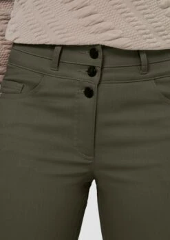 Beschichtete Five-Pocket-Jeans Steingrün -Madeleine Mode e6a4cbb18b762d3d62b851c3baadf7bb