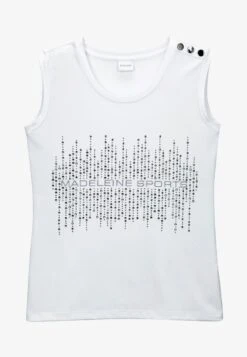GLITZERPRINT - Top - Weiß 13 GLITZERPRINT - Top - Weiß -Madeleine Mode e8ed5bd4ea034e13a34e964000105e92