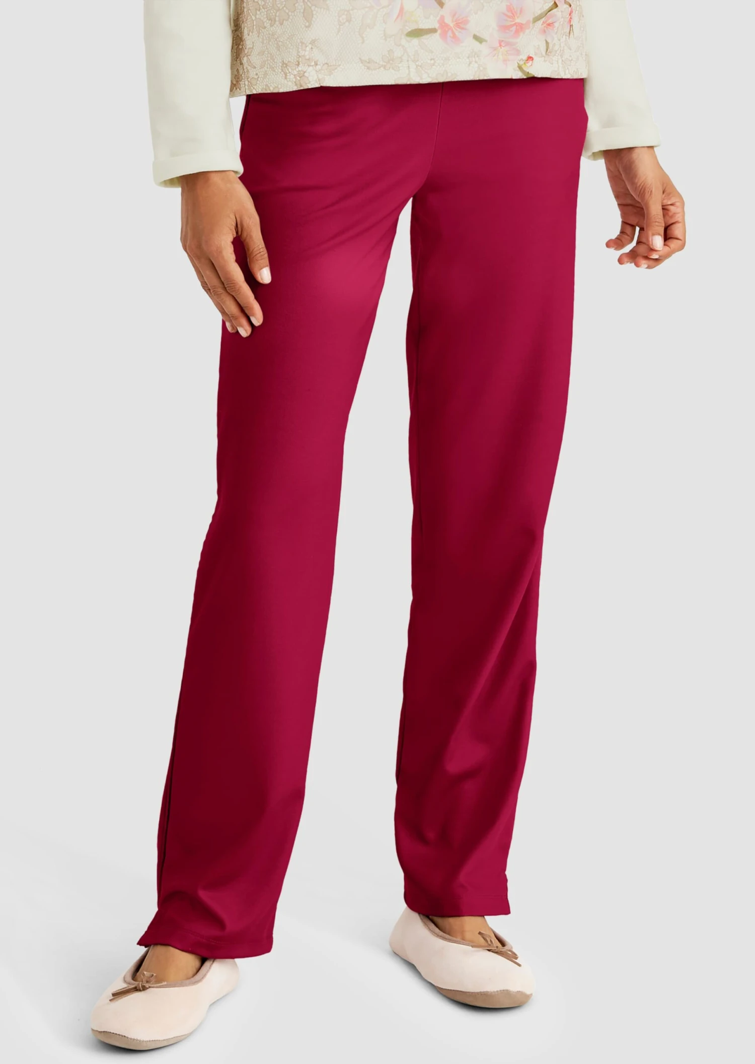 Loungepants Mit Edlem Satinstreifen Himbeerpink 3 Loungepants Mit Edlem Satinstreifen Himbeerpink