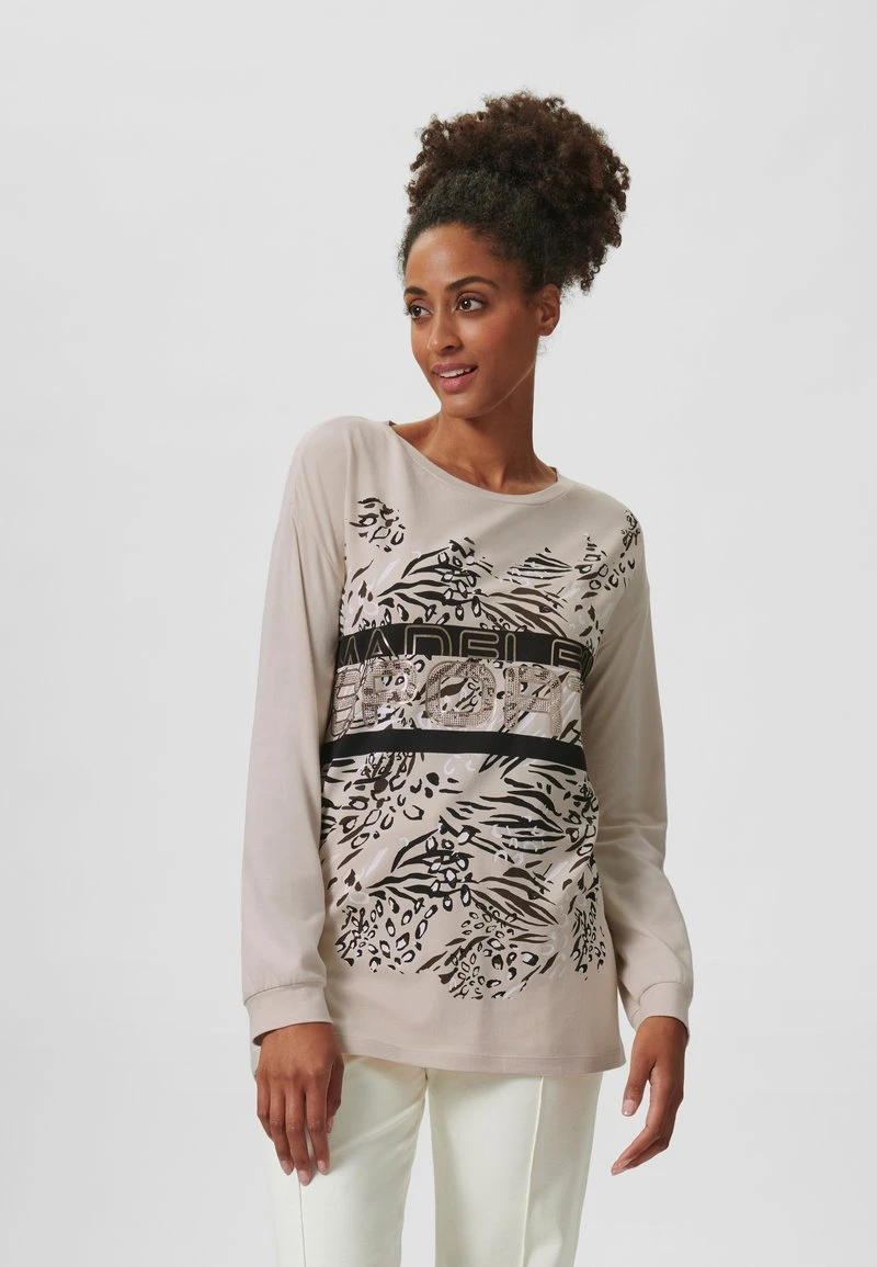 MIT ABSTRAKTEM PRINT UND GLITZERSTEINCHEN - Sweatshirt - Platinfarben Multicolor 3 MIT ABSTRAKTEM PRINT UND GLITZERSTEINCHEN - Sweatshirt - Platinfarben Multicolor